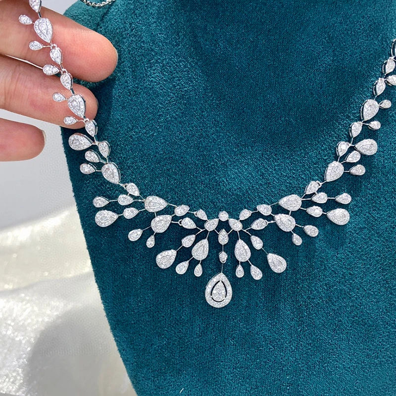 Luxury Natural Diamond Necklace 3.50 CT