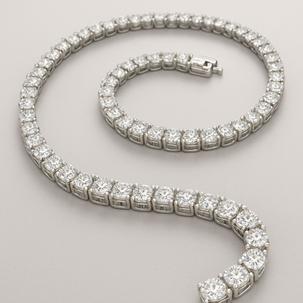 Men's Natural Earth-Mined Diamond Gold Chain 22 Inches 8.8 CARATS 4.5mm