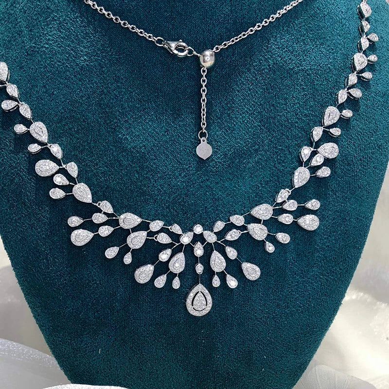 Luxury Natural Diamond Necklace 3.50 CT